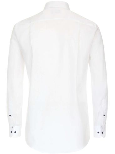 REDMOND Ανδρικό λευκό μακρυμάνικο πουκάμισο