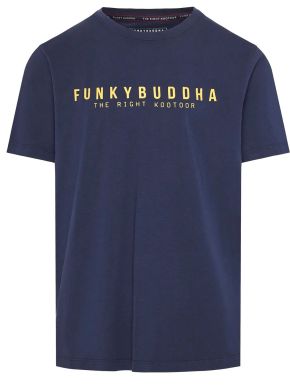 More about FUNKY BUDDHA Ανδρικό μπλέ T-Shirt FBM009-010-04 NAVY