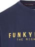 FUNKY BUDDHA Ανδρικό μπλέ T-Shirt FBM009-010-04 NAVY