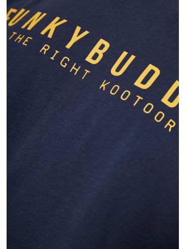 FUNKY BUDDHA Men's blue T-Shirt FBM009-010-04 NAVY