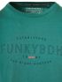 FUNKY BUDDHA Ανδρικό πράσινο T-Shirt FBM009-094-04 PALM LEAF