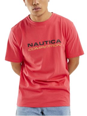 More about NAUTICA Competition Ανδρικό κοντομάνικο T-Shirt μπλουζάκι MACK N7M01410 PINK 814