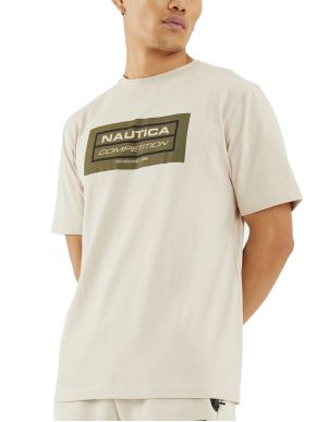 NAUTICA Competition Men's Short Sleeve T-Shirt BLAKE N7M01378 LATTE 207
