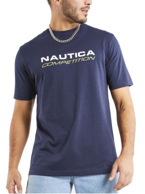 NAUTICA Competition Men's Blue Short Sleeve T-Shirt MACK N7M01410 DARK NAVY