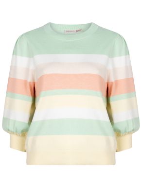 More about ESQUALO Women's multicolored blouse SP24 07024 pistachios