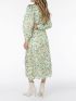 ESQUALO μακρυμάνικο φόρεμα με γιακά SP24 14017 Print