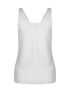 ESQUALO Γυναικεία λευκή αμάνικη μπλούζα tshirt SP24 27010 Off White