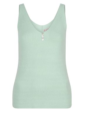 More about ESQUALO Women's sleeveless knitted blouse SP24 27010 Pistache