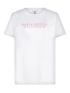 ESQUALO Women's white t-shirt SP24 05020 Off White / Strawberry