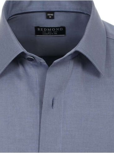 REDMOND Ανδρικό μπλέ μακρυμάνικο πουκάμισο
