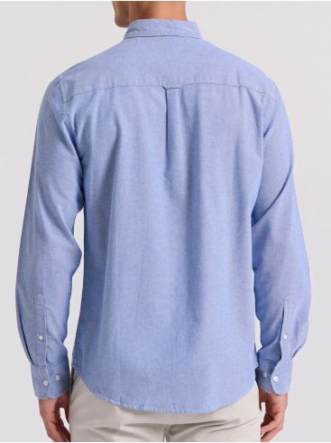 FUNKY BUDDHA Men's blue shirt, FBM009-034-05 BLUEPRINT