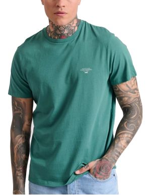 FUNKY BUDDHA Men's green T-Shirt FBM009-001-04 PALM LEAF