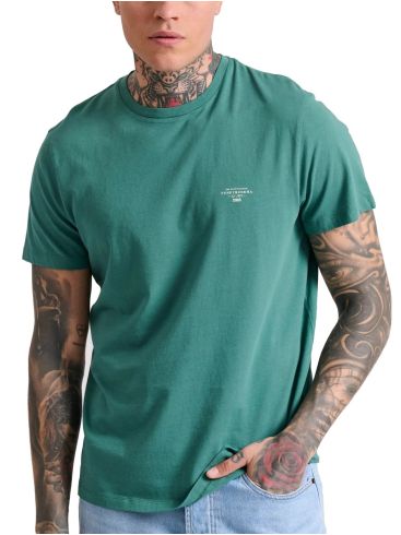 FUNKY BUDDHA Ανδρικό πράσινο T-Shirt FBM009-001-04 PALM LEAF