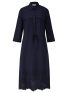 S.OLIVER Blue short-sleeved dress 2144758-5959 navy