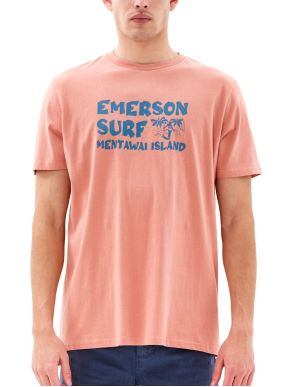 EMERSON Men's T-Shirt 231.EM33.25 DUSTY ORANGE ..