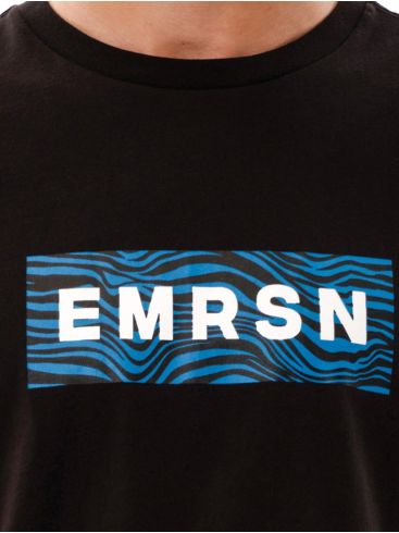 EMERSON Men's Black T-Shirt. 231.EM33.73 Black ..