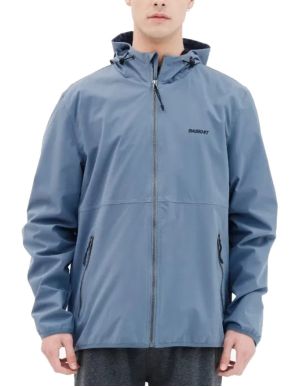 BASEHIT Men's jacket, hooded. 221.BM10.61-K9 STONE BLUE ..