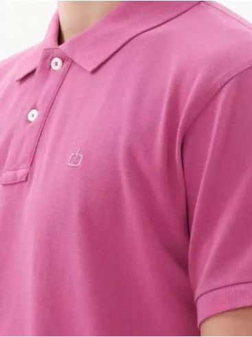 EMERSON Men's short-sleeved pique polo shirt 221.EM35.69GD RASPBERRY ..