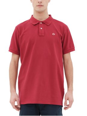 EMERSON Men's Red Short Sleeve Pique Polo Shirt 221.EM35.69GD Red ..