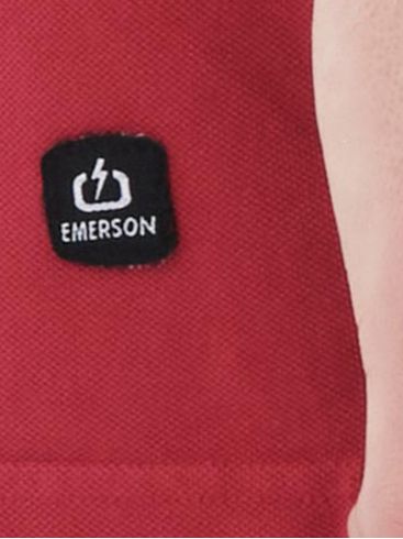 EMERSON Ανδρική κόκκινη κοντομάνικη πικέ πόλο μπλούζα 221.EM35.69GD Red ..