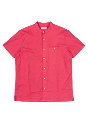 LOSAN Ανδρικό ροζ κοντομάνικο πουκάμισο LMNAP0102-24005 pink