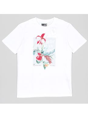 LOSAN Ανδρικό λευκό κοντομάνικο μπλουζάκι T-Shirt LMNAP0103-24021 white