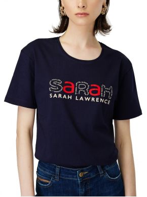 SARAH LAWRENCE Women's Navy Blue Short Sleeve T-Shirt 2-516131 Navy