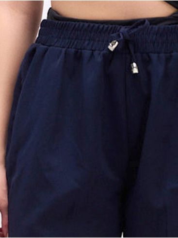 FIBES Γυναικείο μπλέ navy παντελόνι κουστουμιού 04-7230 Blue