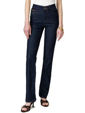 More about SARAH LAWRENCE Women's blue slim high waist straight pants 2-500000 Navy