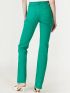 SARAH LAWRENCE Women's green trousers, high waist, straight. 2-500100 Green