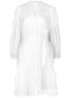 ESQUALO Λευκό βαμβακερό φόρεμα. HS24 14230