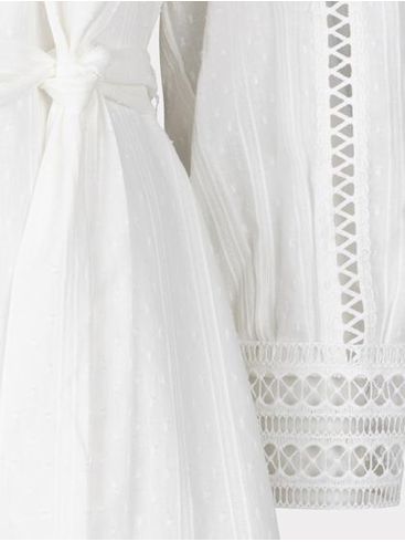 ESQUALO White cotton dress. HS24 14230