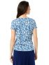 ANNA RAXEVSKY Women's blue floral blouse B24101