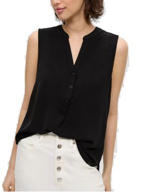 S.OLIVER Γυναικεία μαύρη κοντομάνικη μπλούζα 2141786-9999