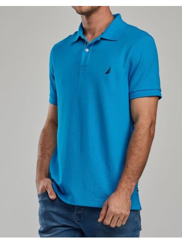 NAUTICA Ανδρικό γαλάζιο κοντομάνικο μπλουζάκι πόλο K17000 4TI Turo ISLE
