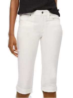 S.OLIVER Γυναικείο εκρού ελαστικό παντελόνι κάπρι 2144124-0200 ecru