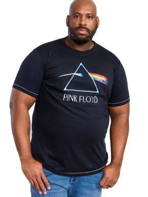 DUKE Men's Official Pink Floyd navy blue short sleeve Tshirt ECLIPSE D555 601330