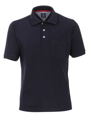 REDMOND Men's Navy Blue Pique Polo Shirt 900-19 Dark Blue